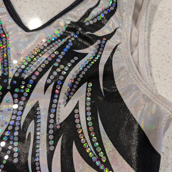 DREAMLIGHT GK Elite AXS Adult Extra Small Gymnastics Dance Leotard COMPETITION - Picture 9 of 10